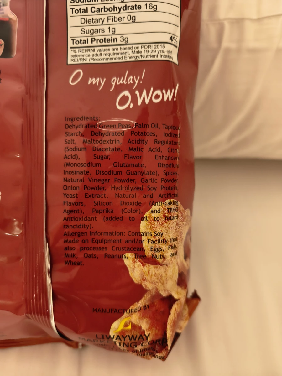 Oishi Marty's Cracklin' 素食炸豬皮風味脆片（香辣醋味）