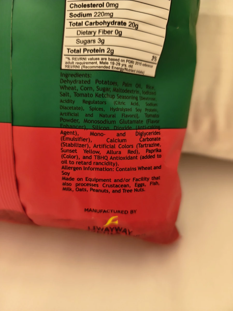 Oishi 烘烤番茄風味馬鈴薯條