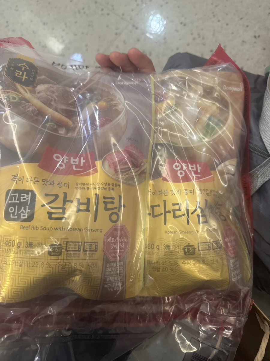Dongwon 兩班高麗人參排骨湯、Dongwon 兩班人參雞腿湯
