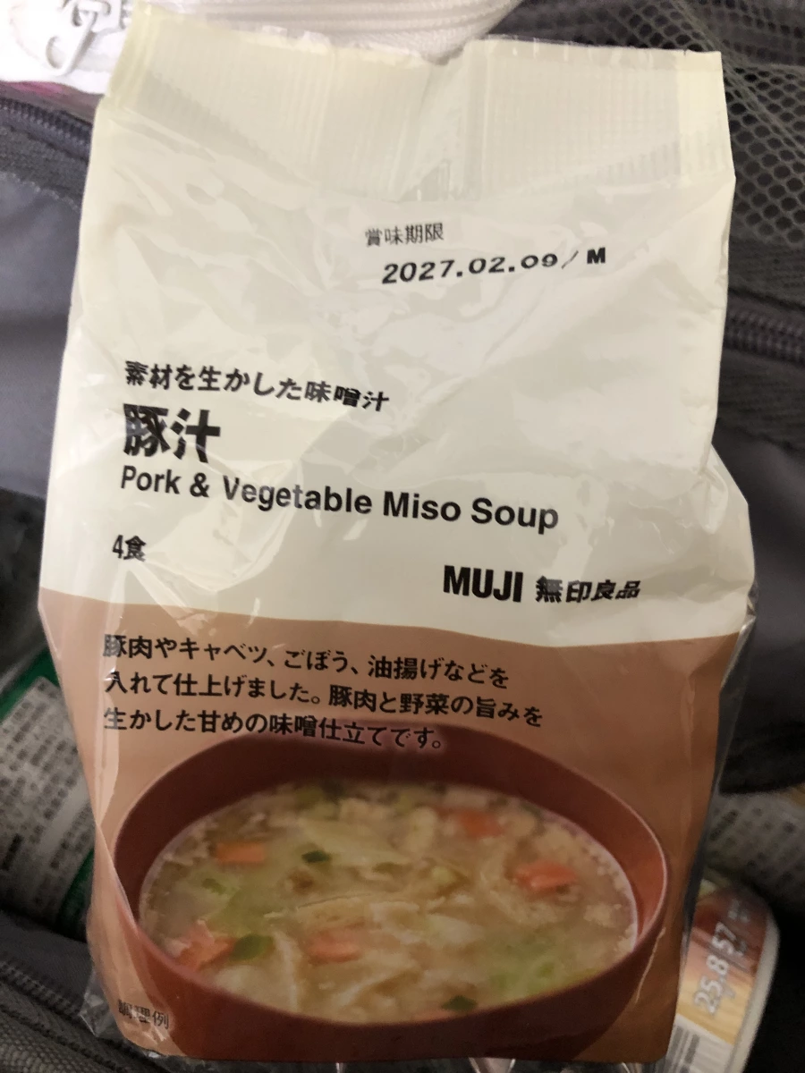 無印良品 豚汁（豬肉蔬菜味噌湯）