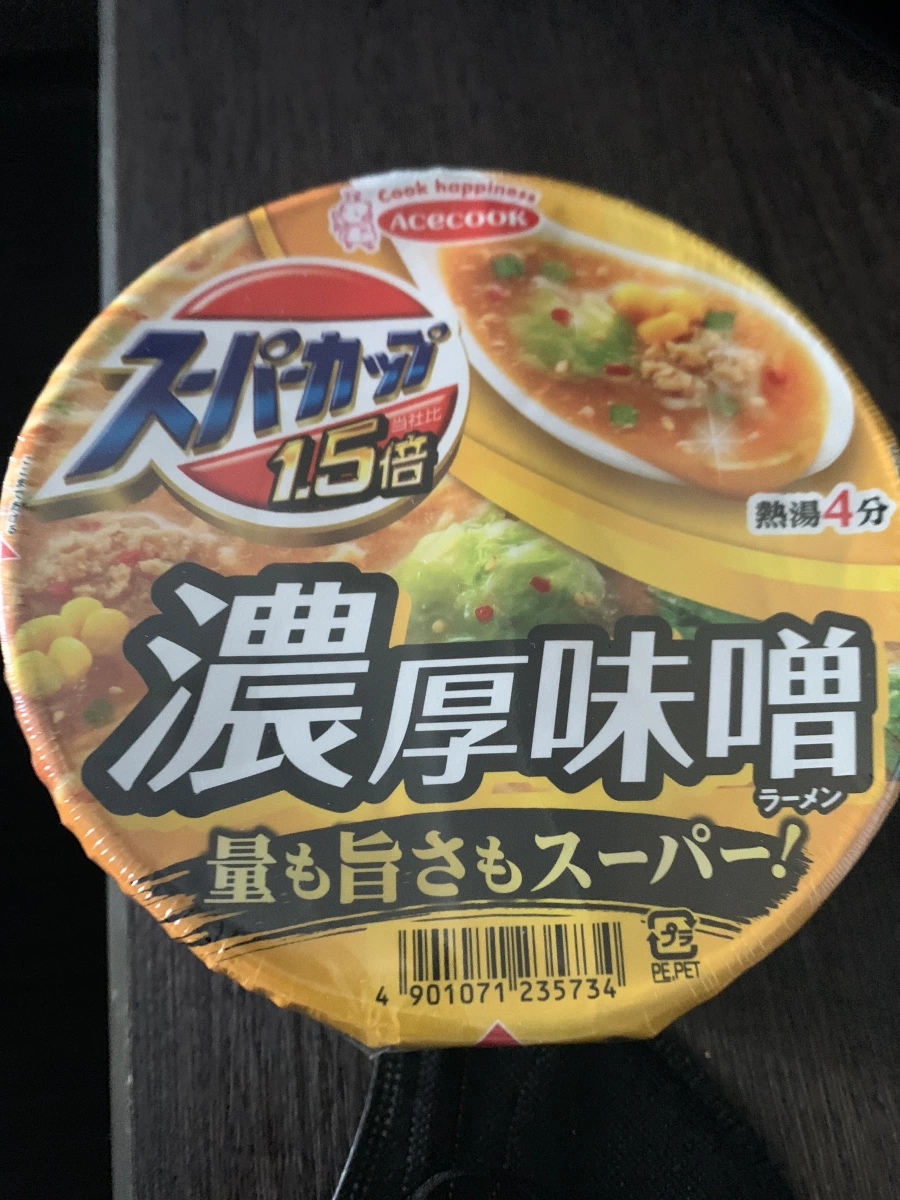 Acecook Super Cup 1.5倍 濃厚味噌拉麵