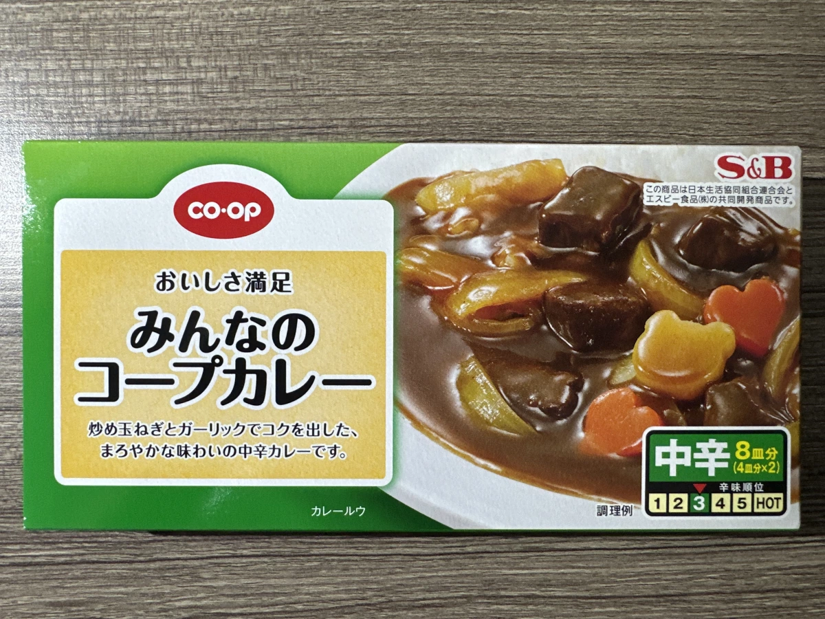 S&B co-op 大家的CO-OP咖哩塊 中辛