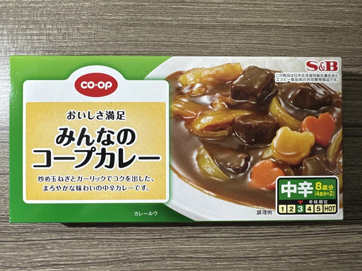 CO-OP x S&B 大家的一同咖哩塊（中辛）