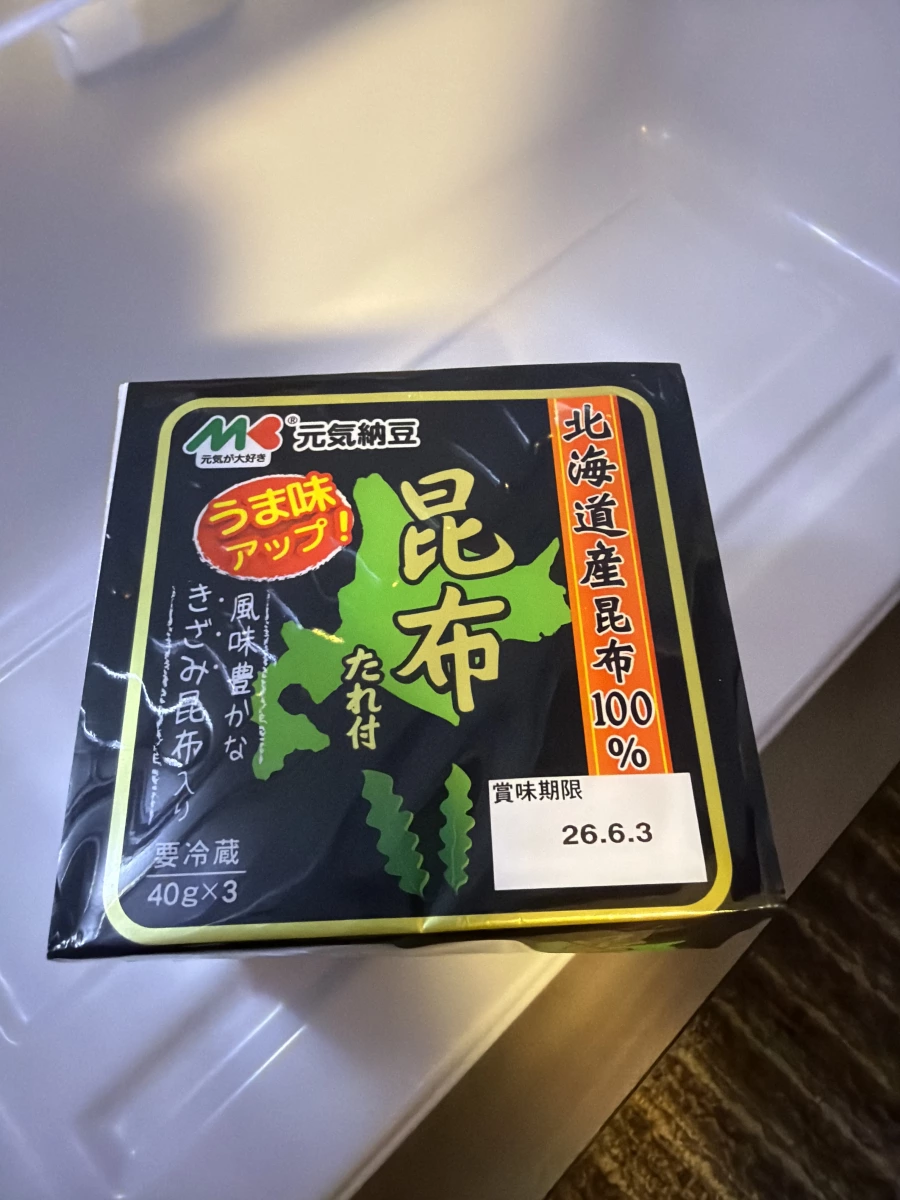 丸金食品 元氣納豆 昆布醬油風味