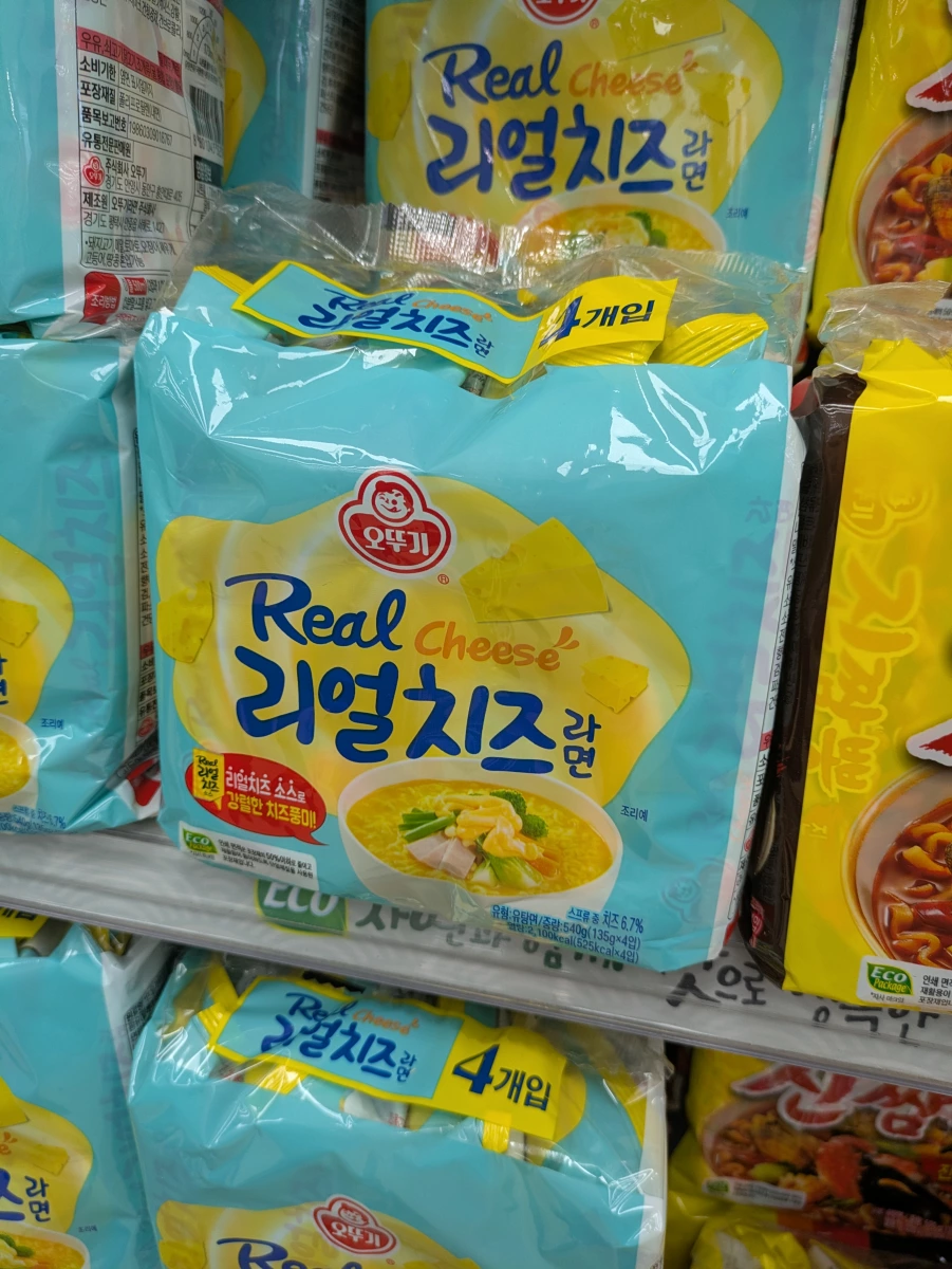 不倒翁 (Ottogi) Real Cheese 起司風味拉麵