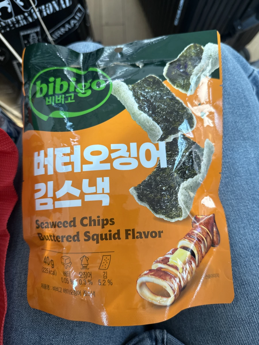bibigo 奶油魷魚口味海苔酥