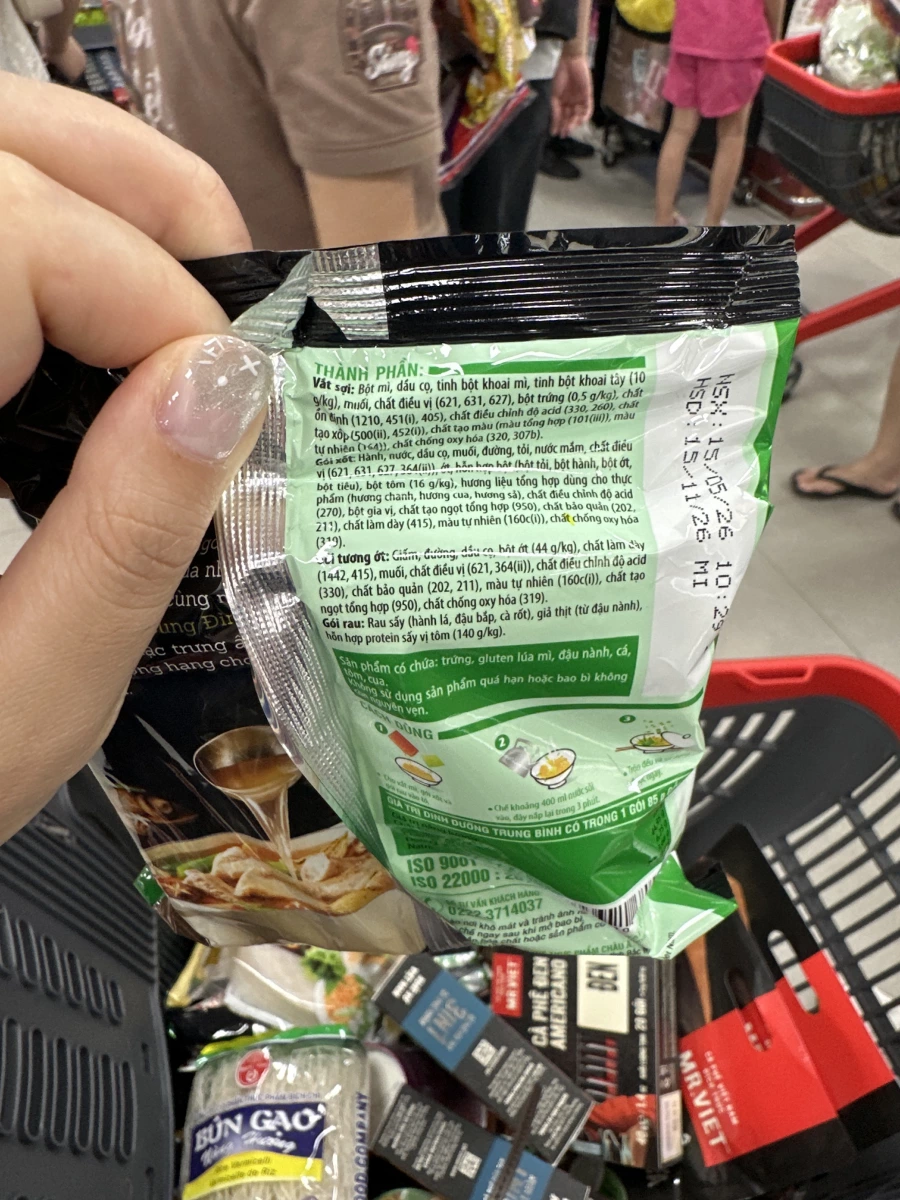 CUNG ĐÌNH 酸辣蝦風味泡麵