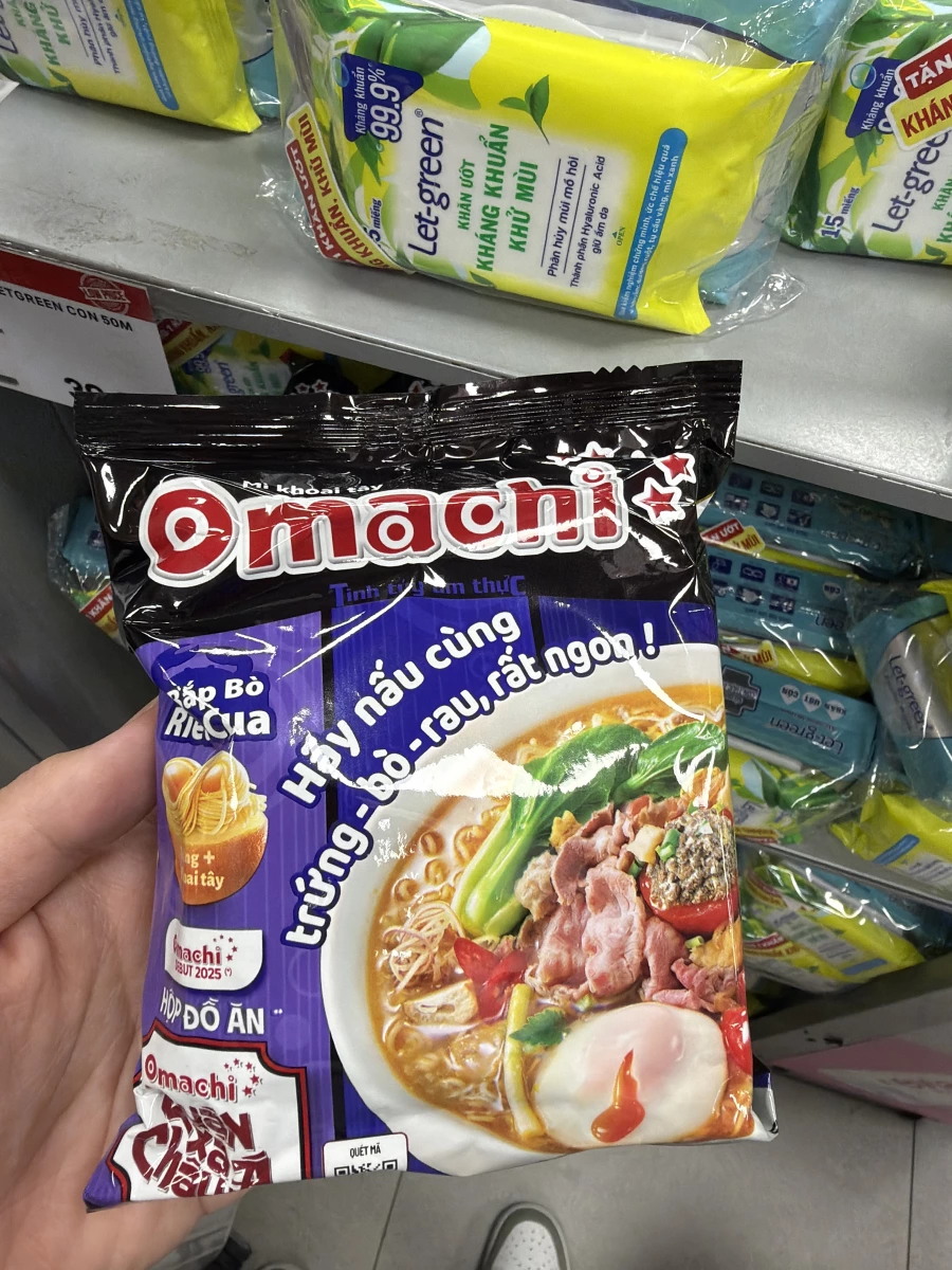 Omachi 越南馬鈴薯泡麵（牛肉與蟹肉風味）