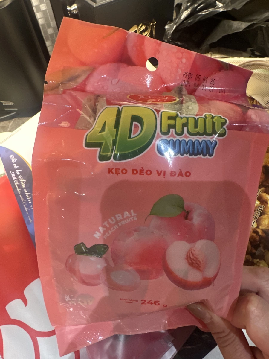 Richy 4D 水桃口味水果軟糖