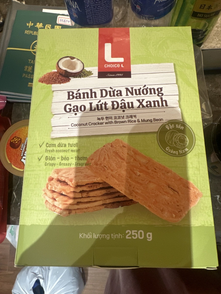Choice L 椰香糙米綠豆脆餅