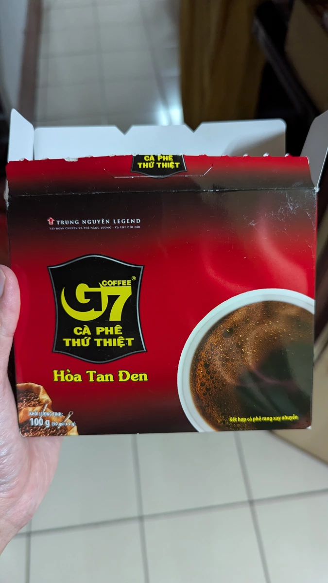 G7 越南即溶純黑咖啡
