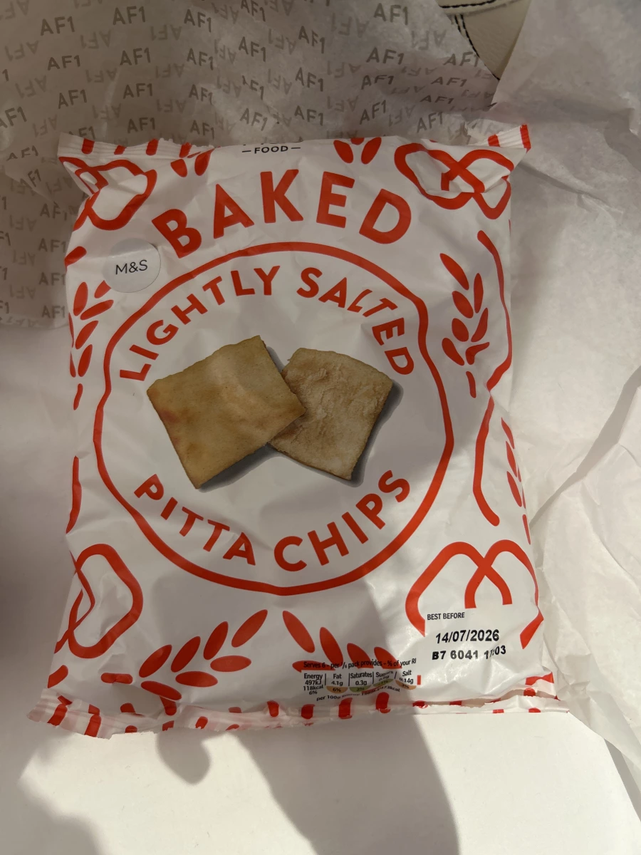 Marks & Spencer 烘焙微鹽口袋餅脆片