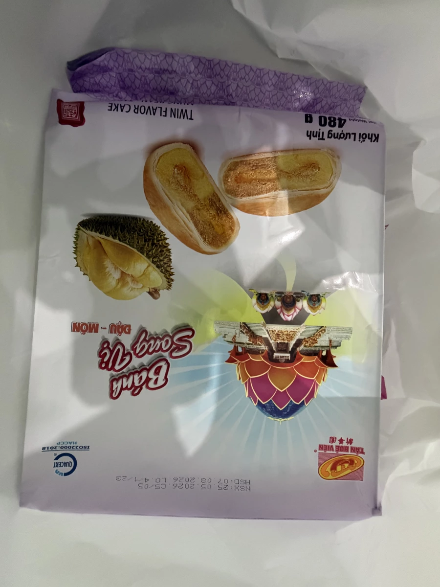 越南新華園榴槤芋頭綠豆酥 (Tan Hue Vien Bánh Pía)