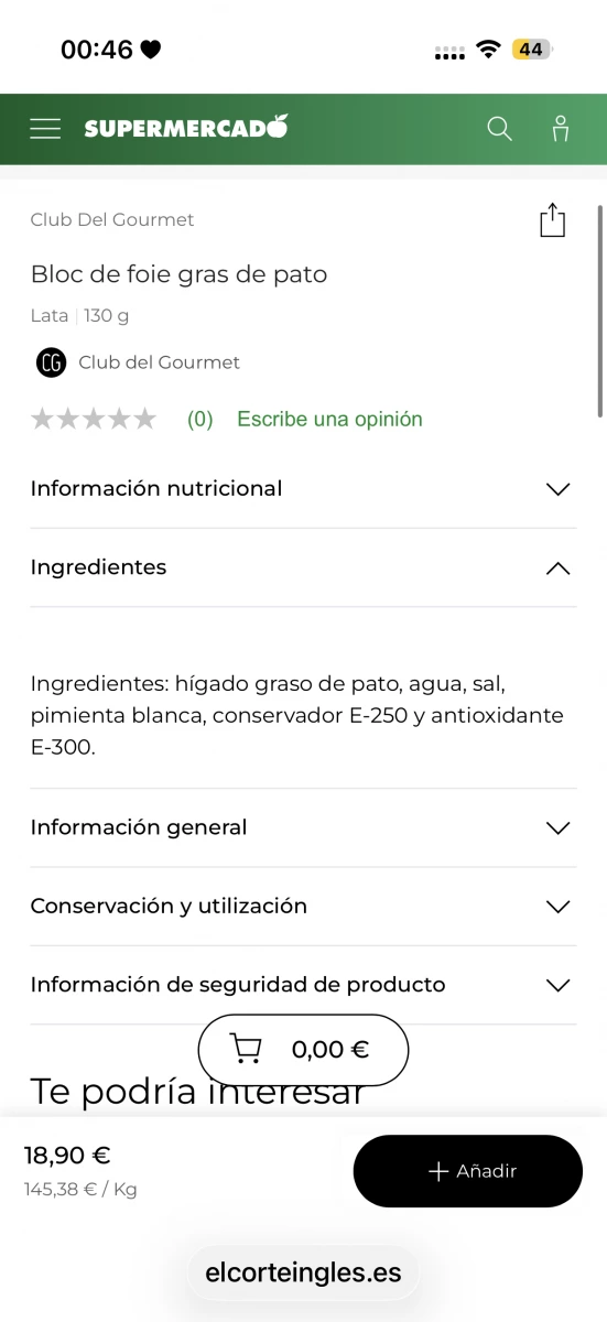 Club del Gourmet 鴨肝醬塊罐頭