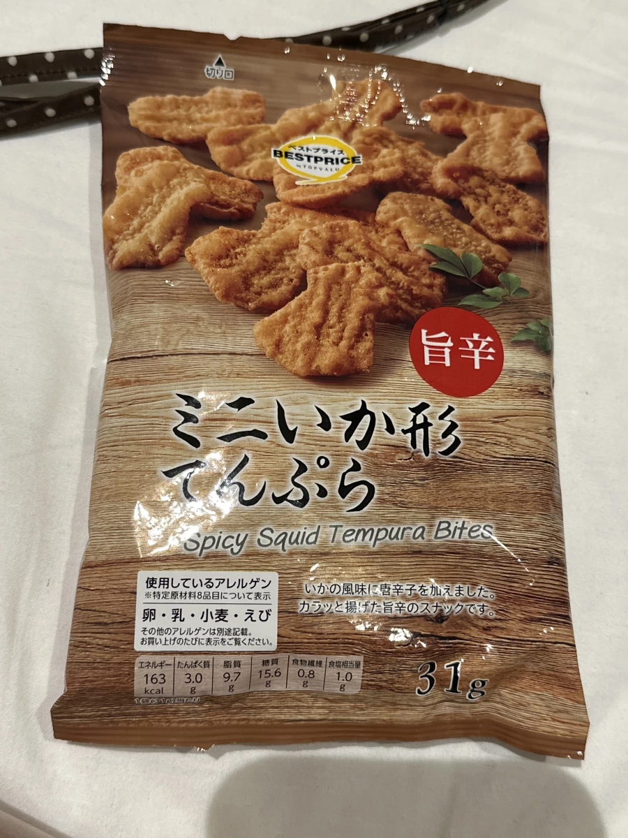 TOPVALU 旨辛迷你魷魚形天婦羅餅乾
