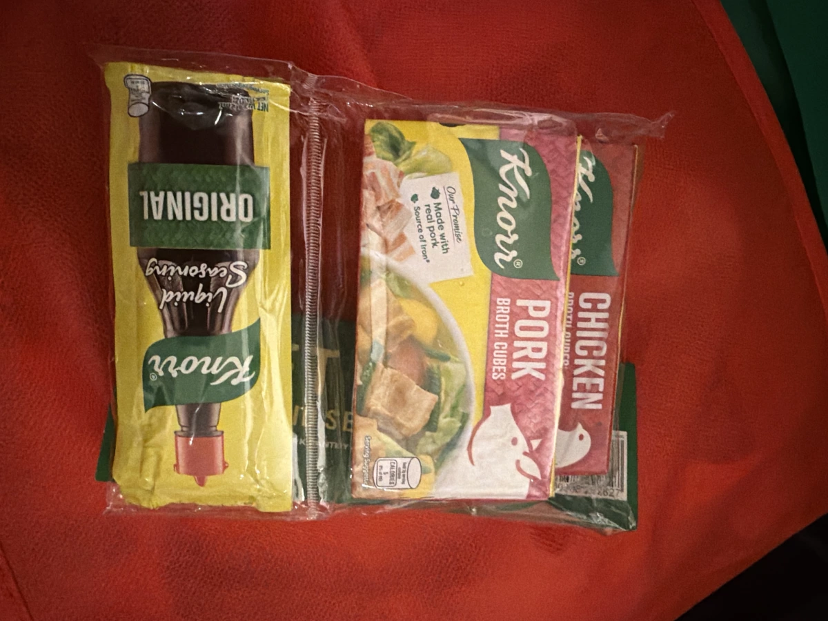 Knorr 鮮味露 (Original Liquid Seasoning)、Knorr 豬肉高湯塊 (Pork Broth Cubes)等