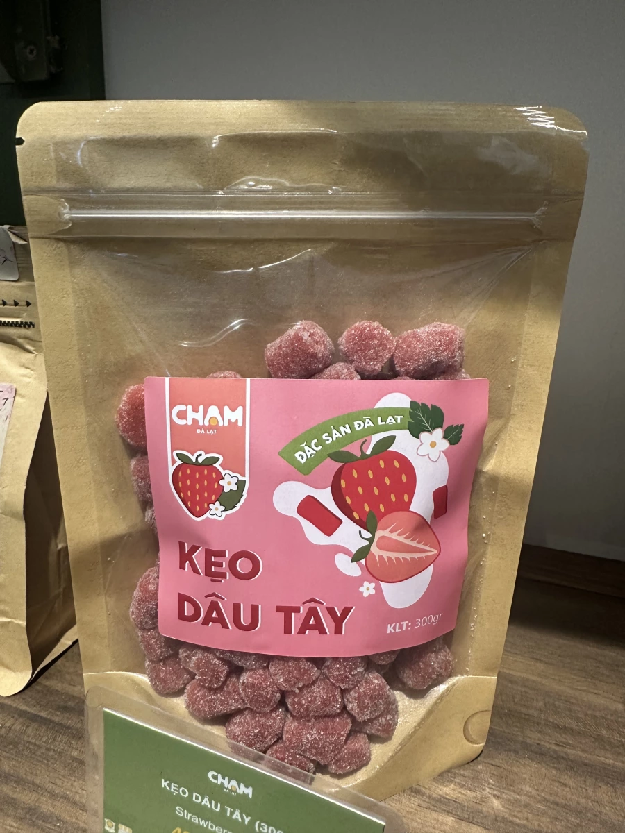 越南大叻 CHAM 草莓軟糖 (Kẹo Dâu Tây)