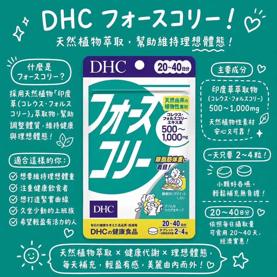 DHC 纖水補給 (Forskolin)