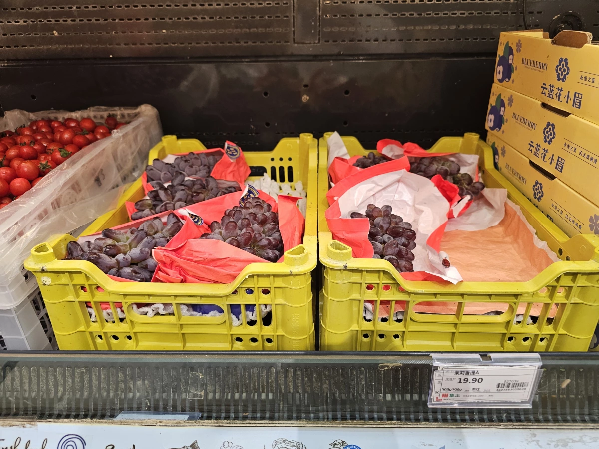 新鮮小番茄、新鮮葡萄（茉莉香提）等