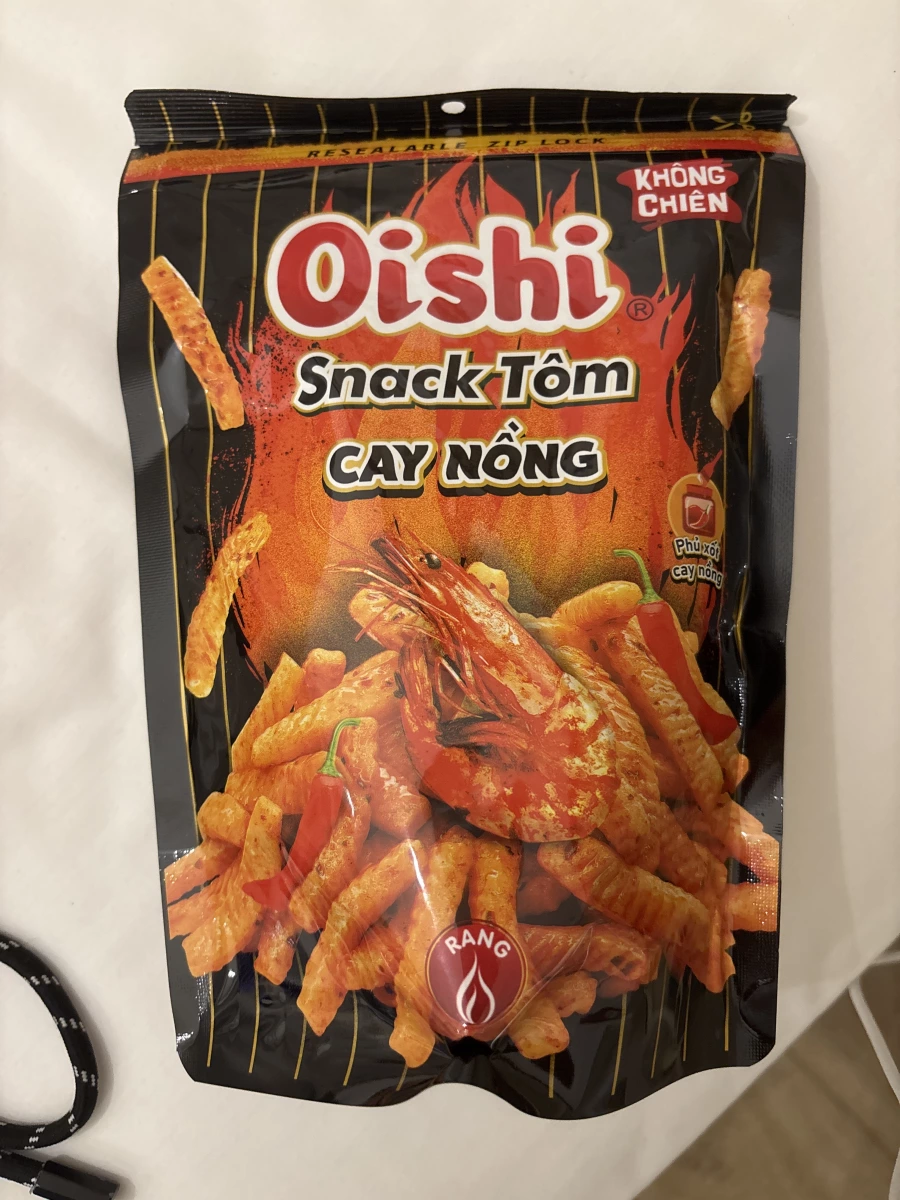 Oishi 越南辣蝦味脆片 (Snack Tôm Cay Nóng)