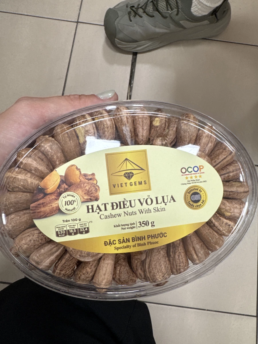 VIET GEMS 越南帶皮鹽焗腰果