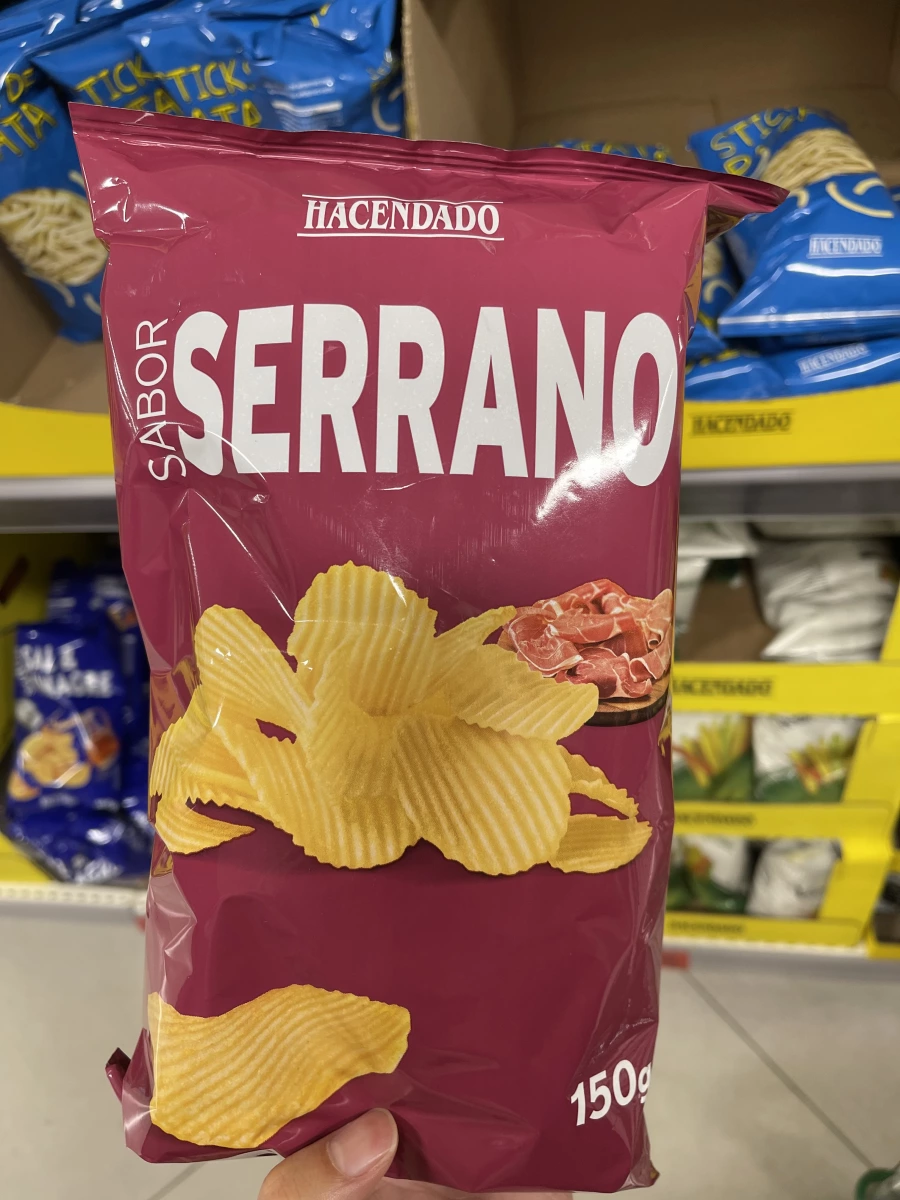 Hacendado 塞拉諾火腿風味薯片