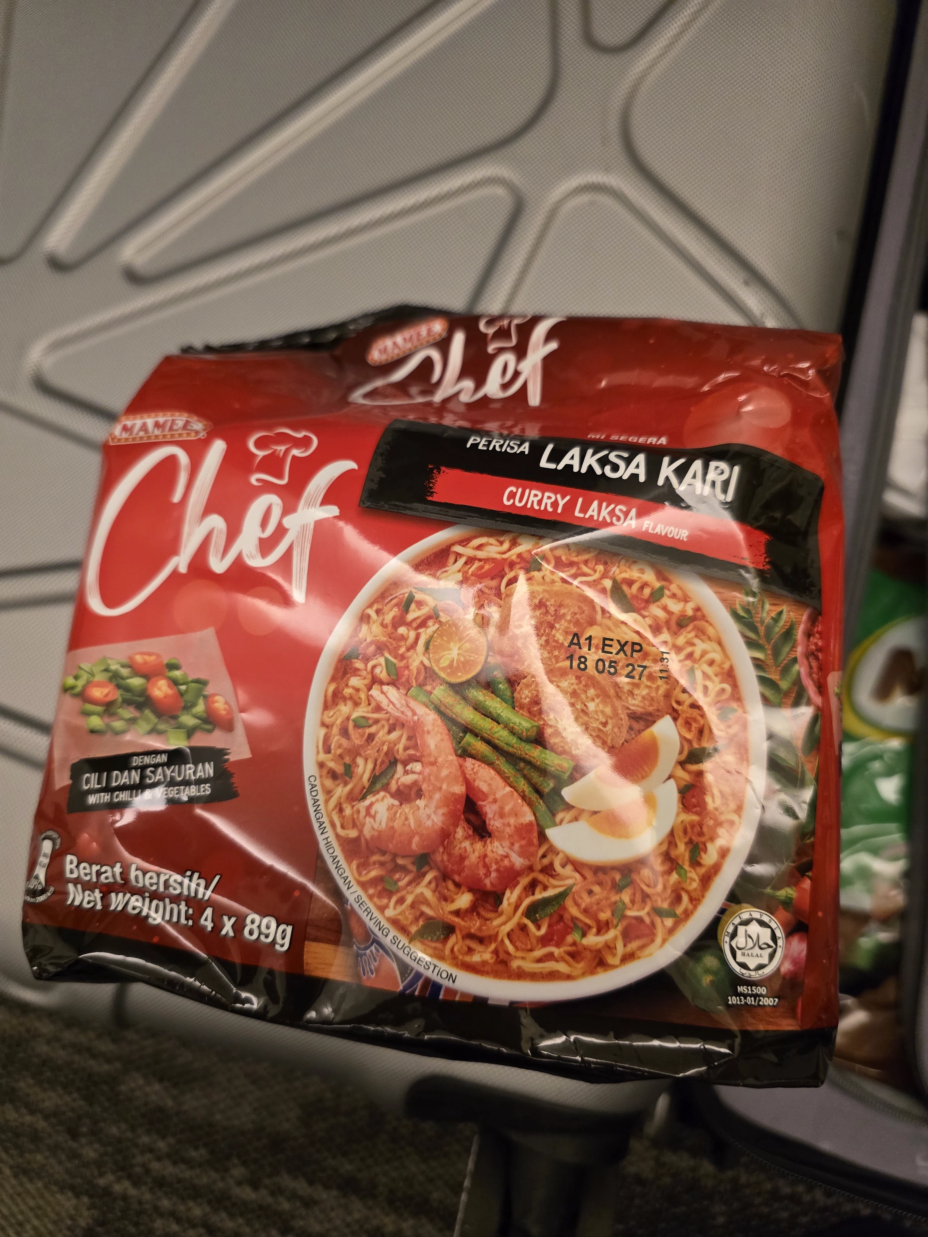 Mamee Chef 咖哩叻沙風味泡麵 (Curry Laksa)