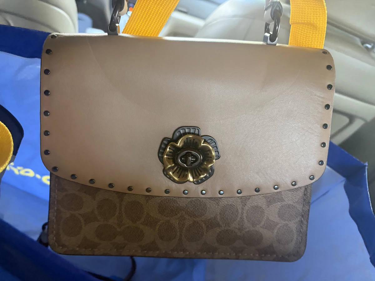 Coach 皮革手提包