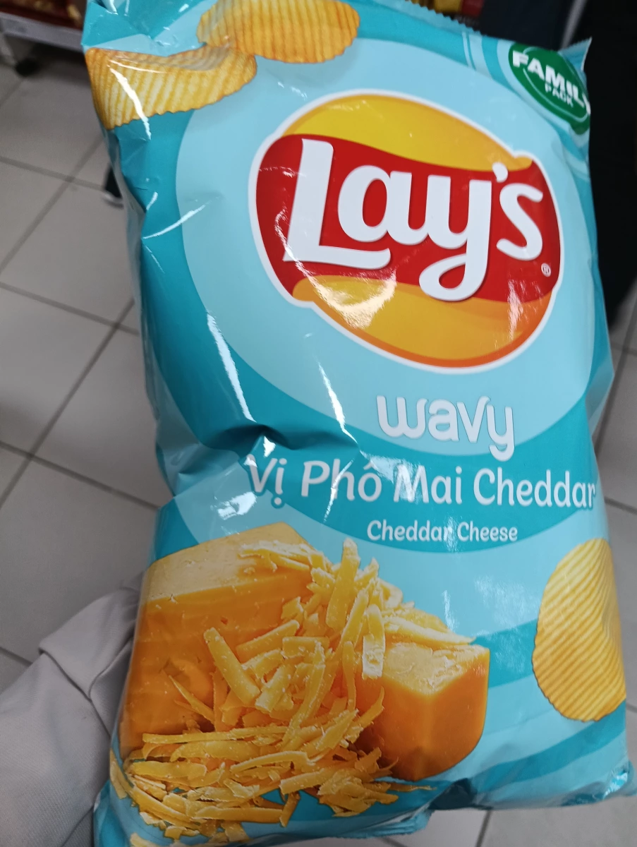 Lay's 樂事波浪洋芋片（切達起司口味）