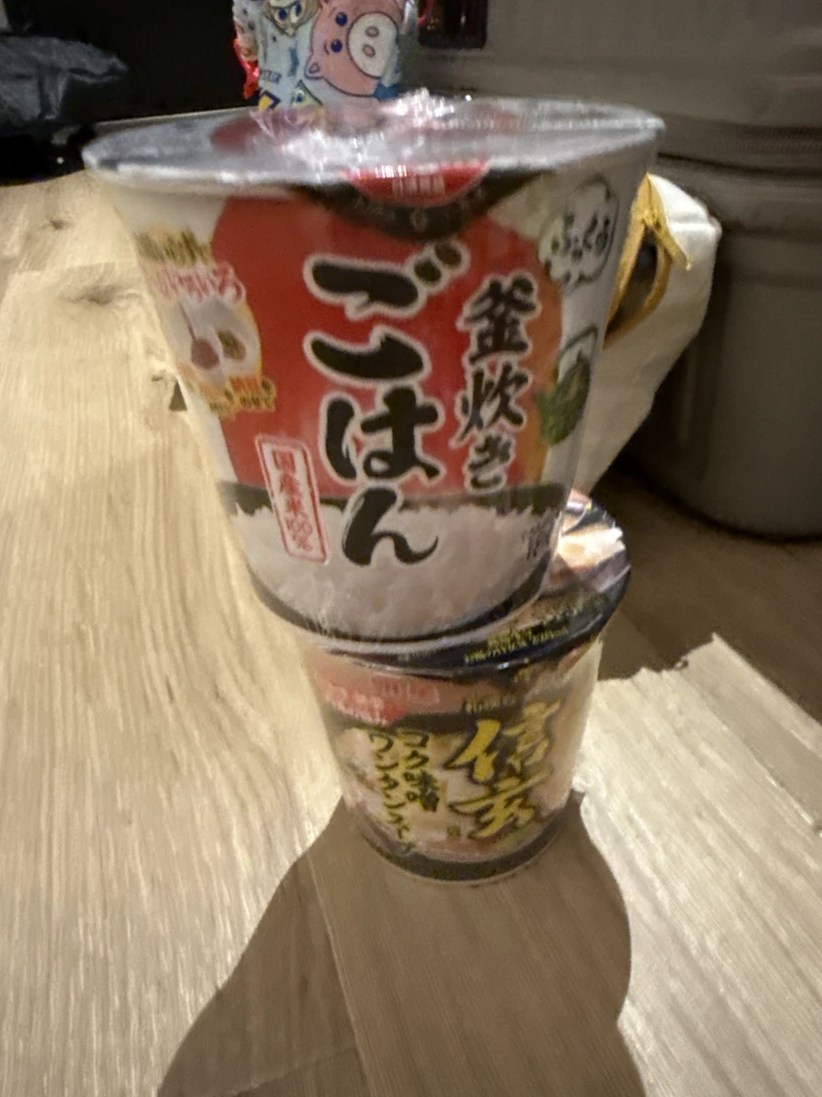 日清釜炊即食杯飯 (Nissin Kamataki Gohan)、札幌信玄味噌餛飩杯麵