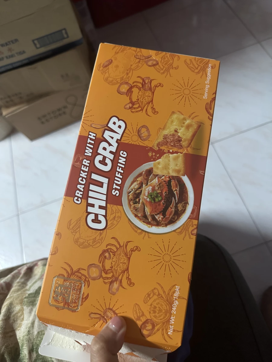 水松辣椒螃蟹夾心餅乾 (Chwee Song Cracker with Chilli Crab Stuffing)