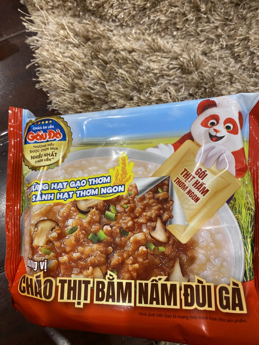 Gấu Đỏ 碎肉杏鮑菇即食粥