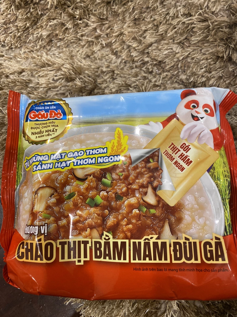 越南 Gấu Đỏ 豬肉末杏鮑菇即食粥
