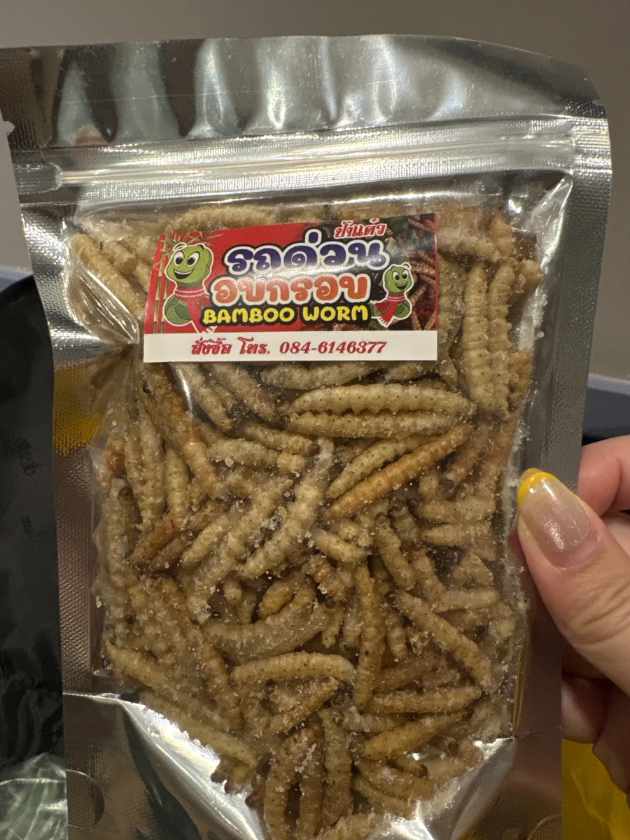 泰國烘烤竹蟲零食 (Bamboo Worm)