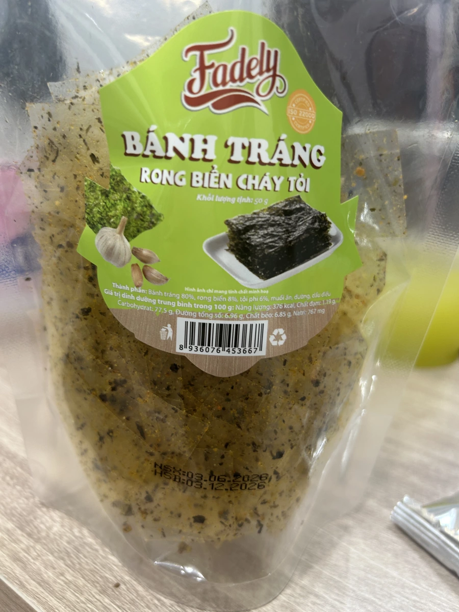 Fadely 大蒜海苔米紙