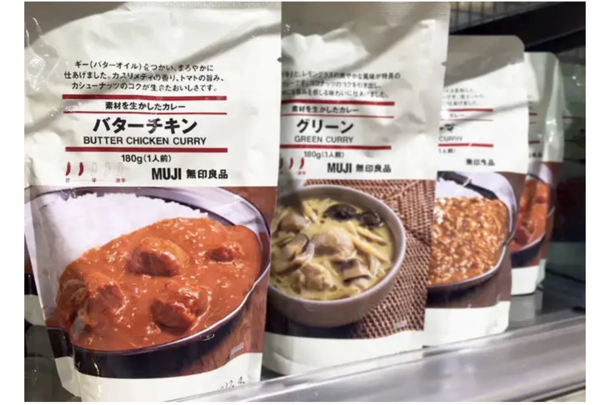 無印良品奶油雞肉咖哩、無印良品綠咖哩等