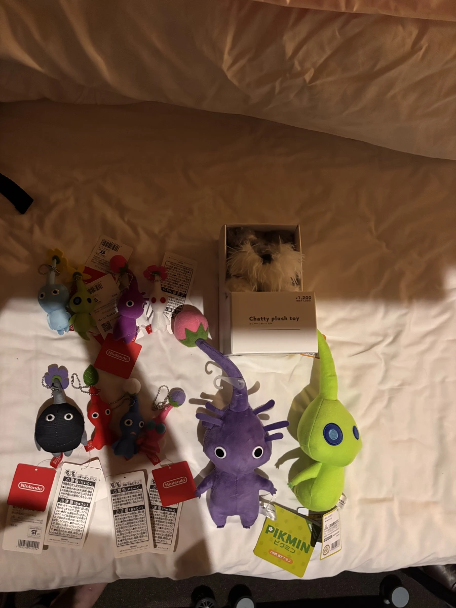 皮克敏絨毛玩偶與吊飾、Chatty plush toy 盒裝玩偶