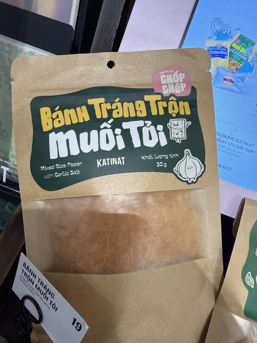 KATINAT 蒜香鹽味拌米紙 (Bánh Tráng Trộn Muối Tỏi)