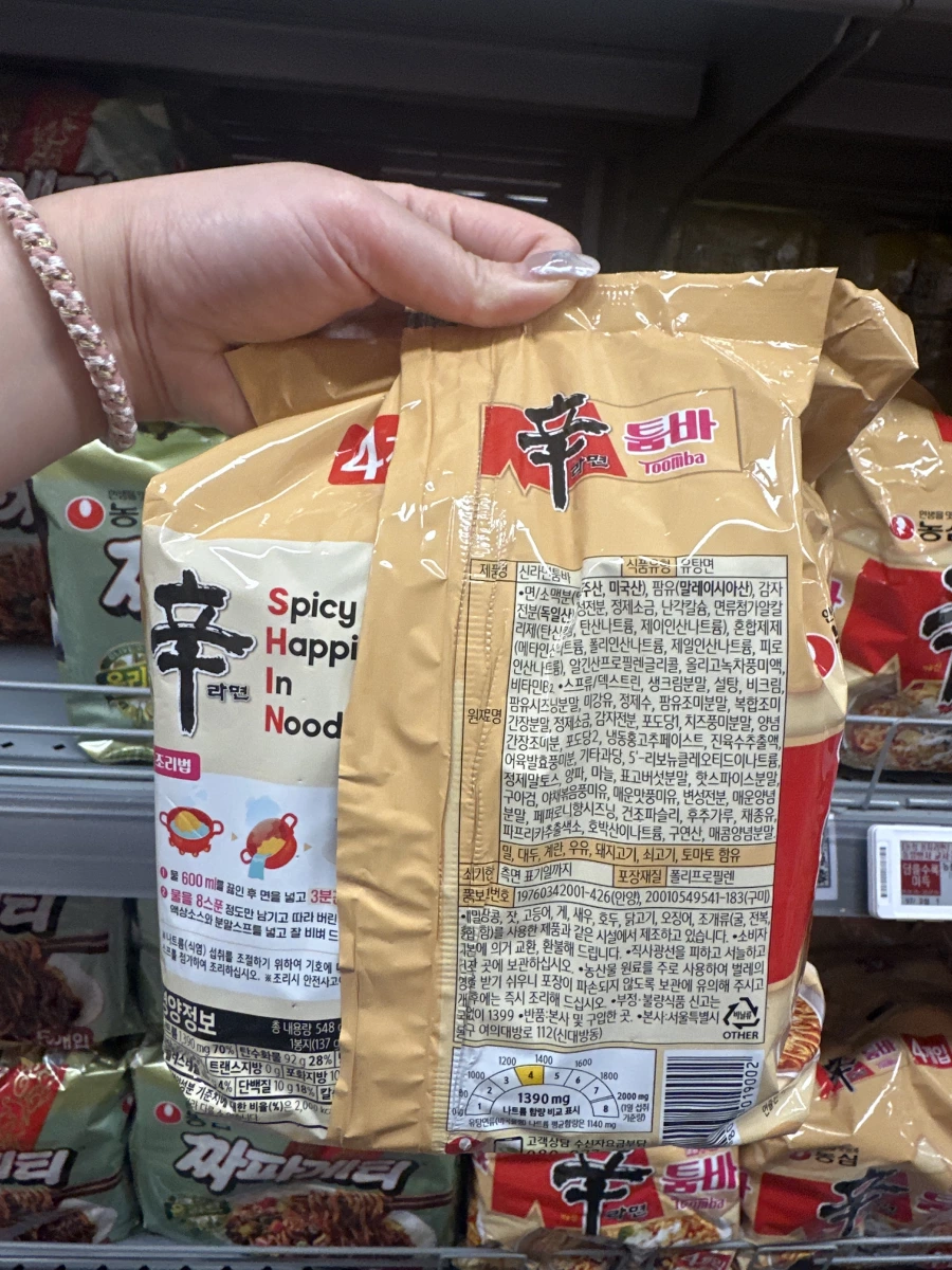 農心辛拉麵 Toomba 奶油起司風味 (4入裝)