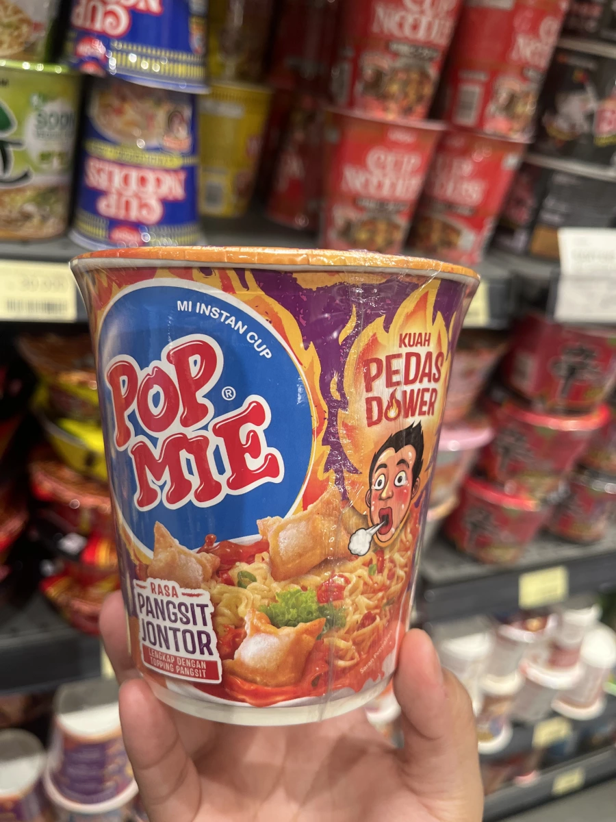 POP MIE 辣味餛飩杯麵