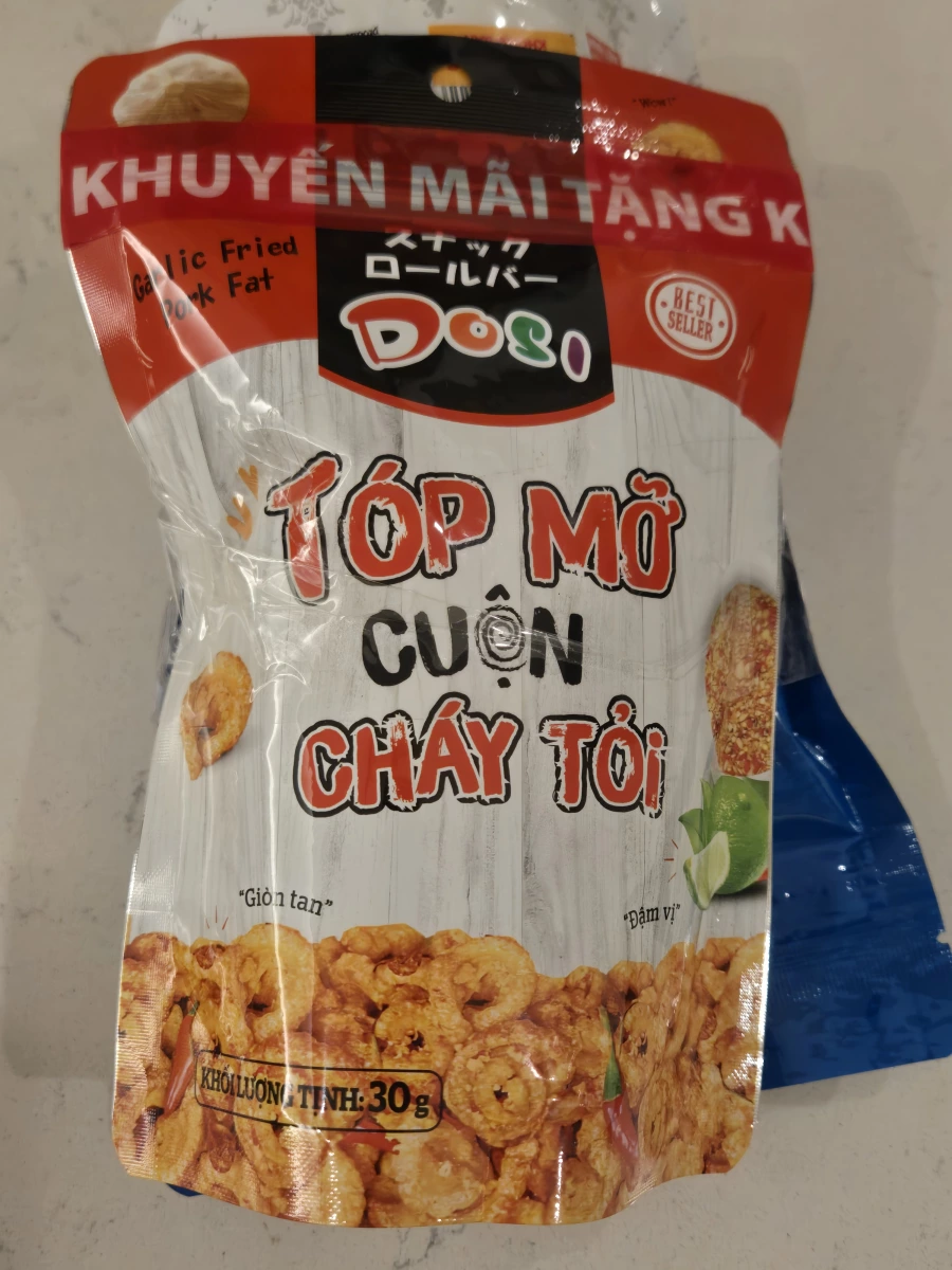 Doso Tóp Mỡ (炸豬油渣) - 蒜香風味