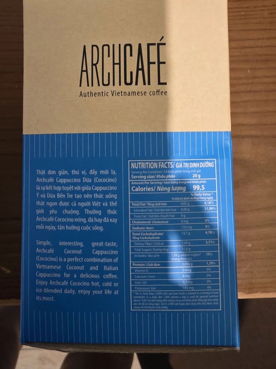 ARCHCAFÉ 越南椰子卡布奇諾咖啡