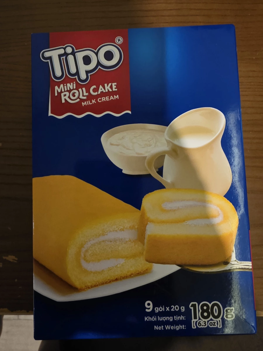 Tipo 奶油迷你捲心蛋糕 (Tipo Mini Roll Cake Milk Cream)
