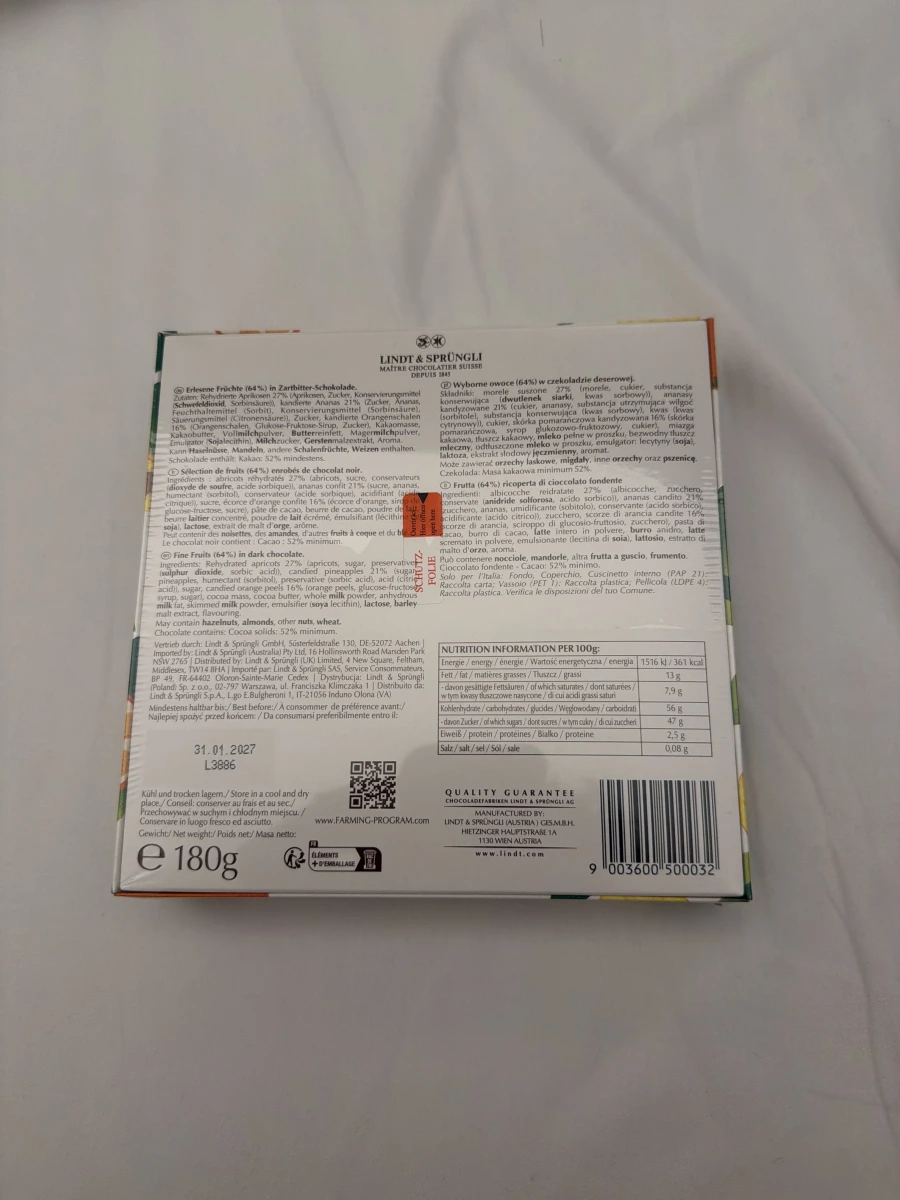 Lindt Choco Fruits 巧克力水果禮盒