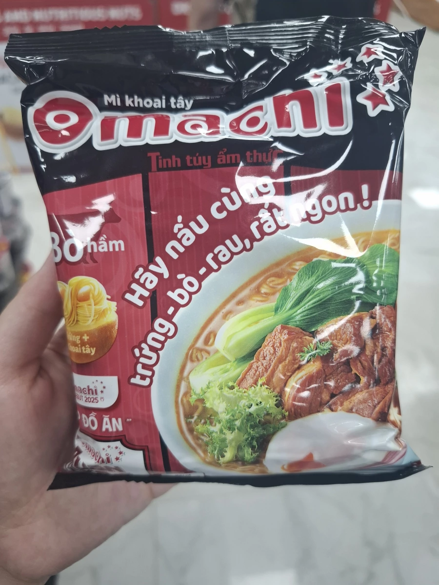 越南 Omachi 紅燒牛肉風味馬鈴薯泡麵