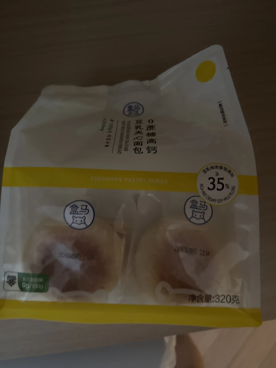 盒馬豆乳夾心麵包