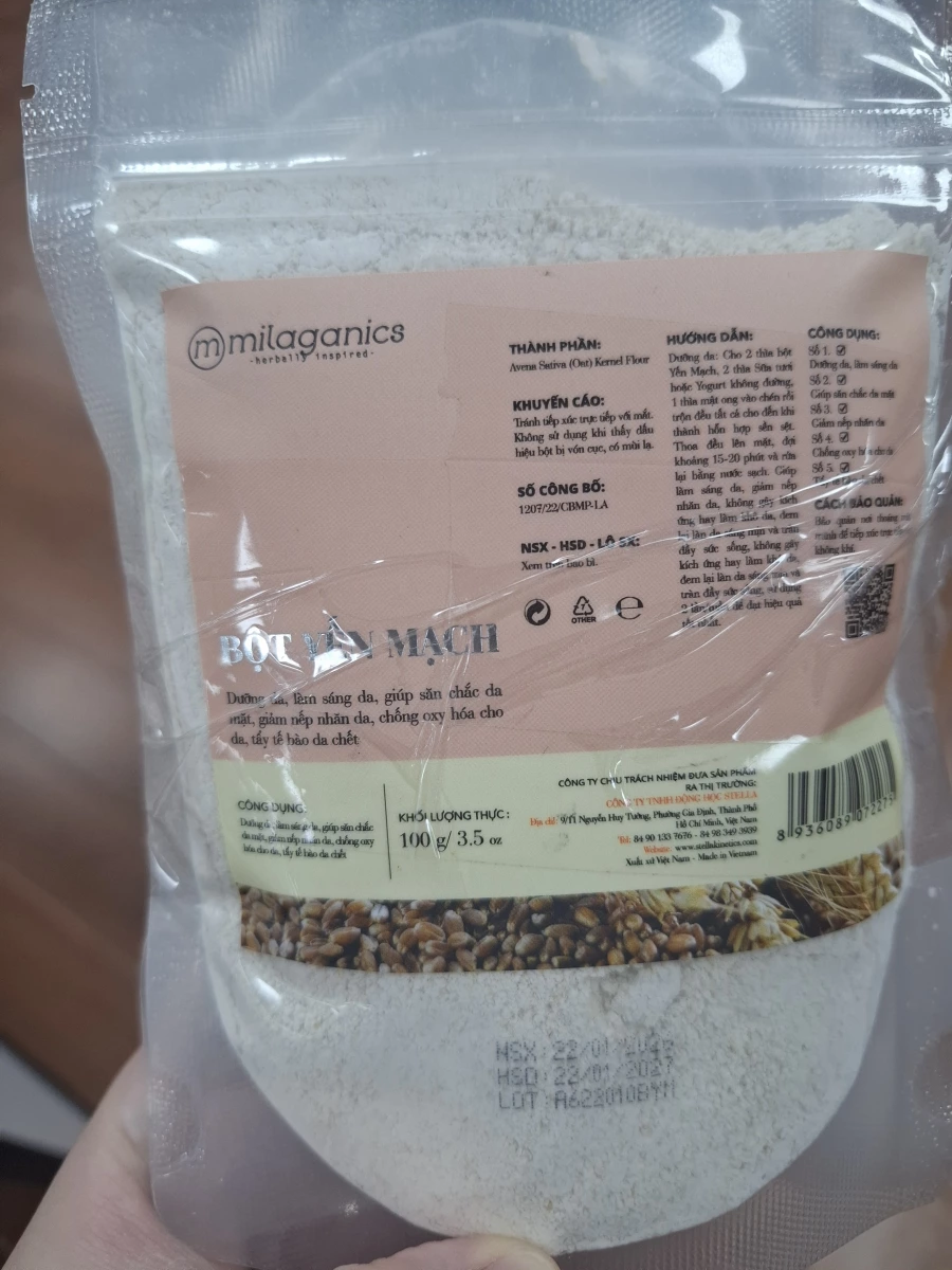 Milaganics 燕麥粉 (Bột Yến Mạch)