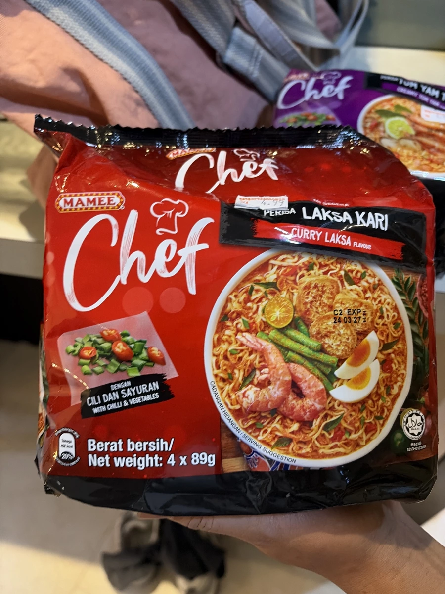 MAMEE Chef 咖哩叻沙泡麵、MAMEE Chef 冬蔭功泡麵