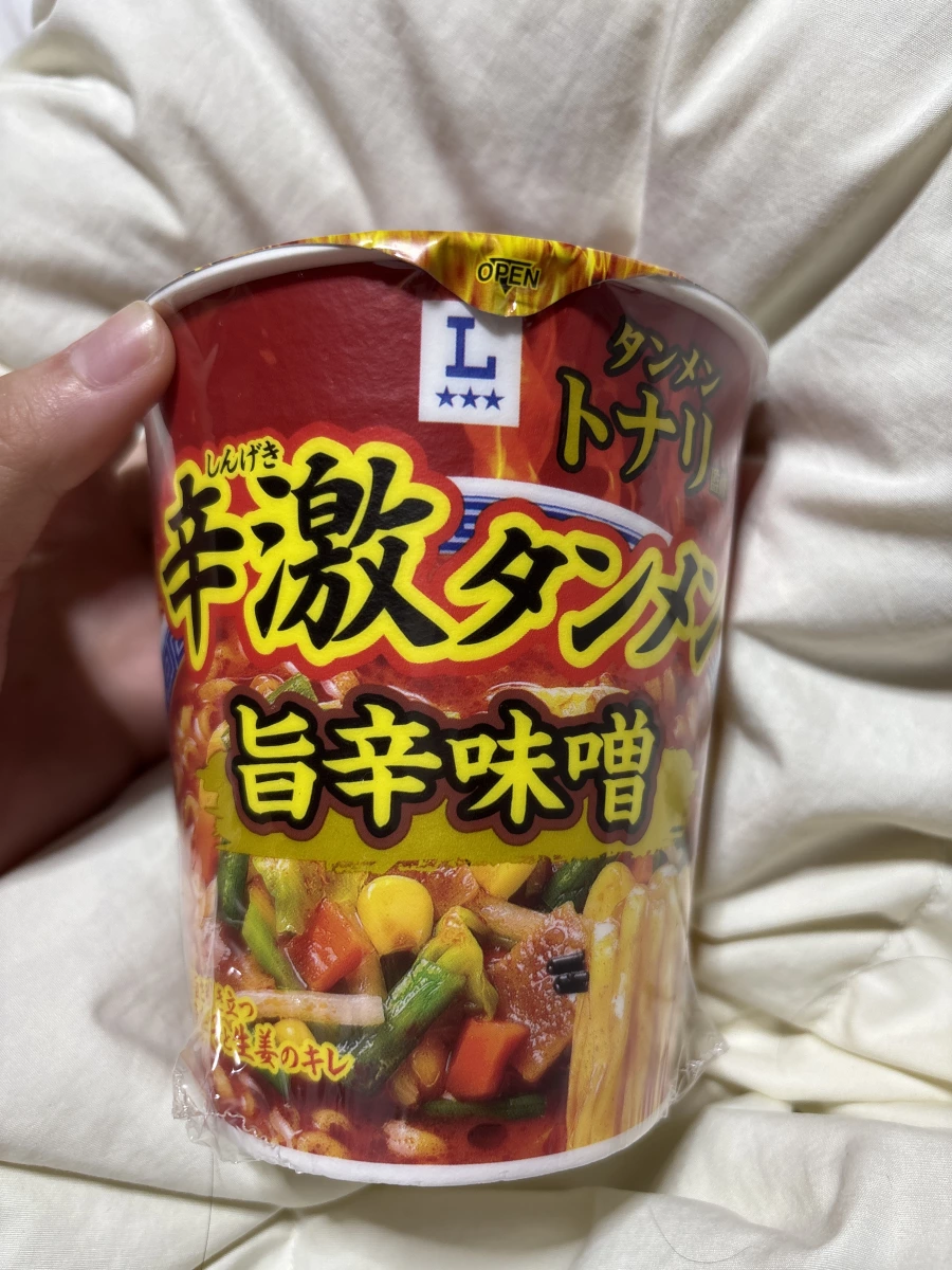日本 Lawson 限定 トナリ 辛激タンメン 旨辛味噌泡麵