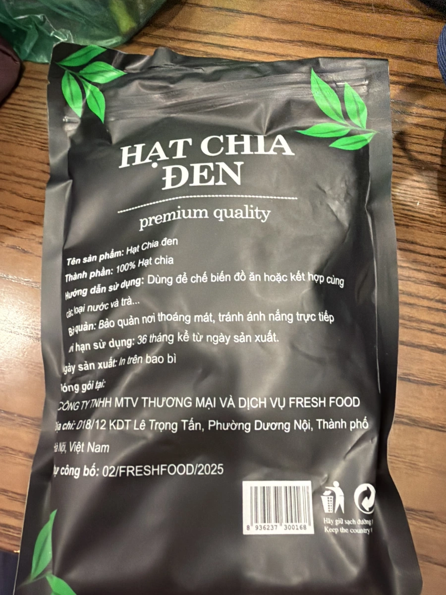 黑奇亞籽 (Hạt Chia Đen)
